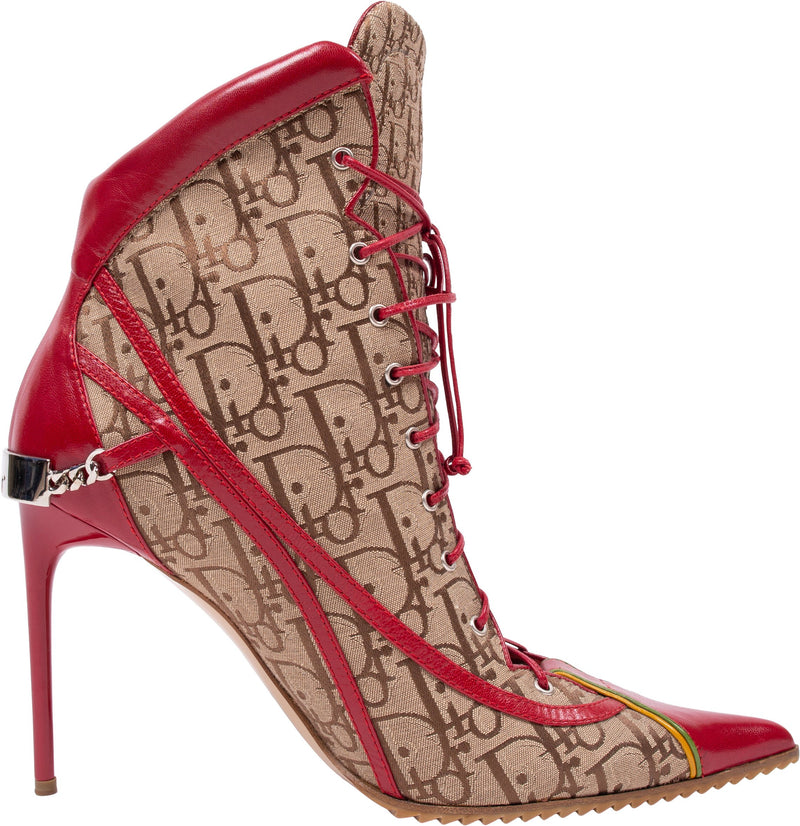 Christian Dior Rasta Diorissimo Lace-up Boots