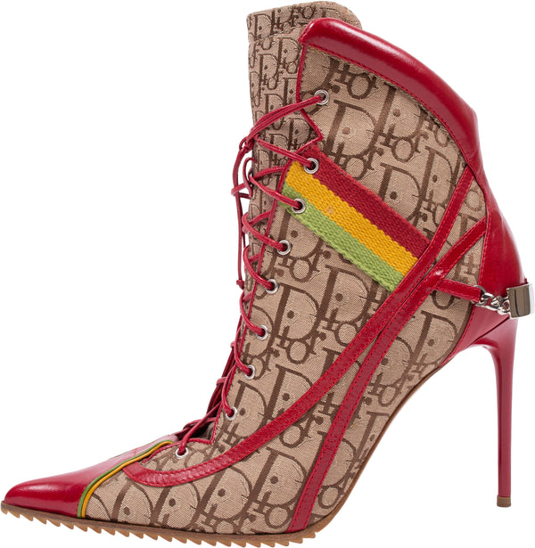Christian Dior Rasta Diorissimo Lace-up Boots