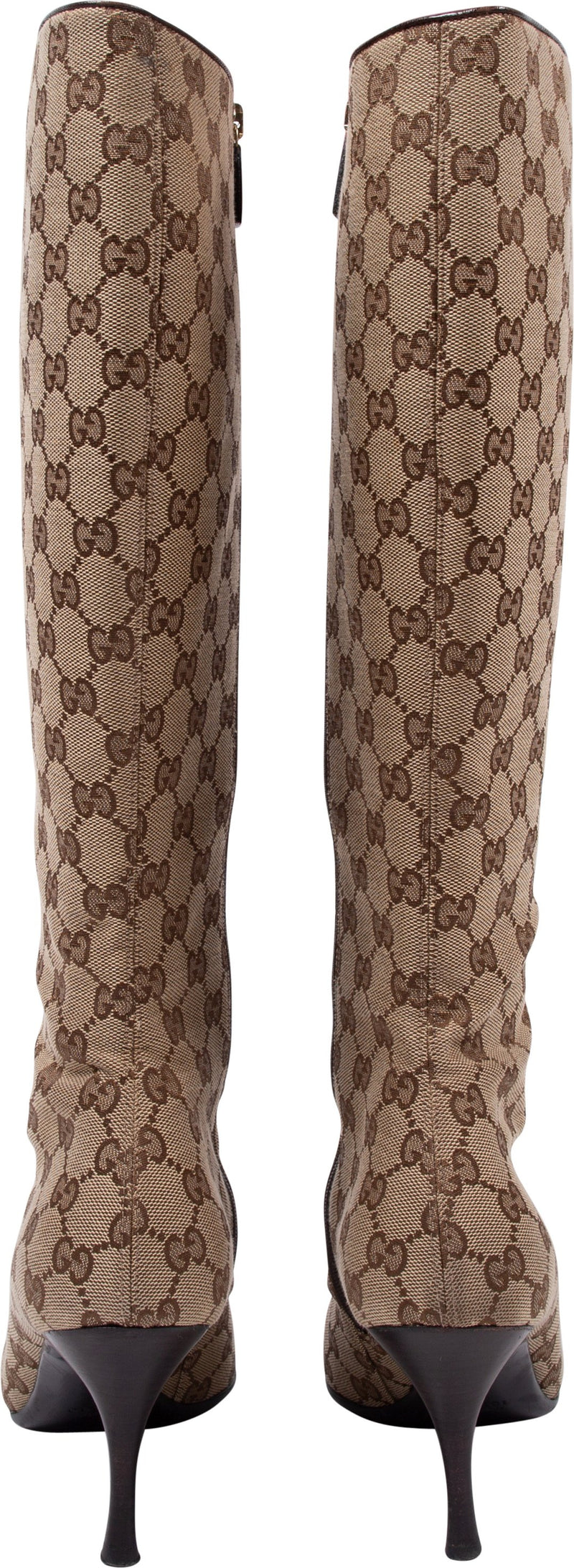 Gucci Monogram Canvas Boots