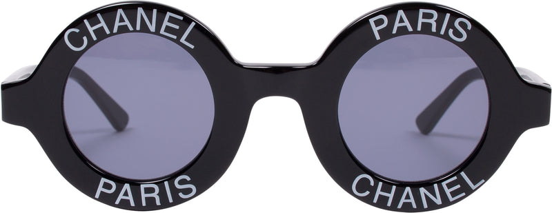 Chanel Logo Round Spring 1993 Runway Sunglasses