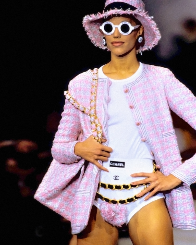 Chanel Logo Round Spring 1993 Runway Sunglasses