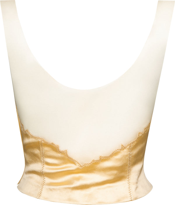 Prada Spring 1998 Runway Silk Bustier Top