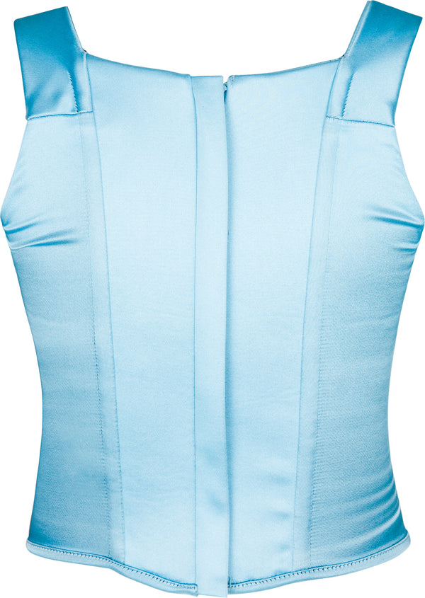 Vivienne Westwood Reissue Blue Satin Cat Corset