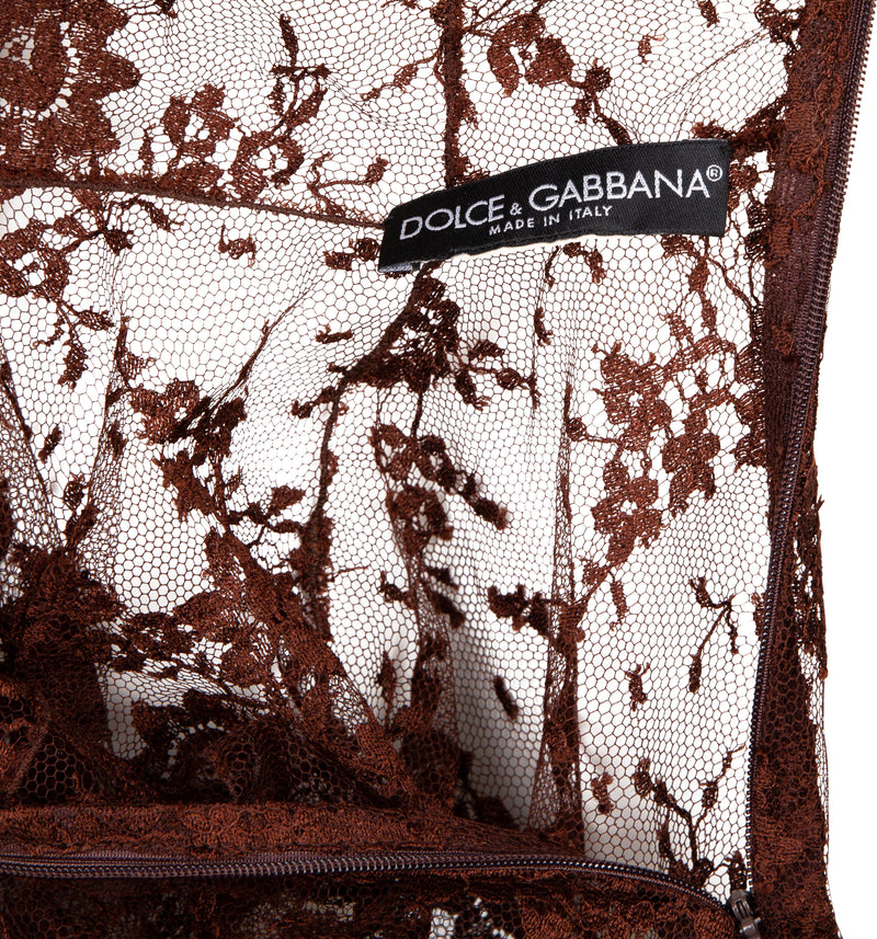 Dolce & Gabbana Fall 2001 Runway Lace Tunic Mini Dress