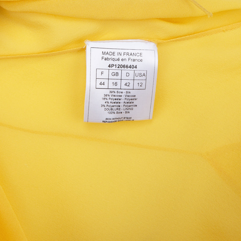 Christian Dior Spring 2004 Pinstripe Ruffle Dress