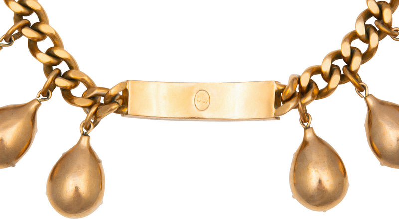 Fall 2004 Runway Crystal Embellished ID Choker Necklace