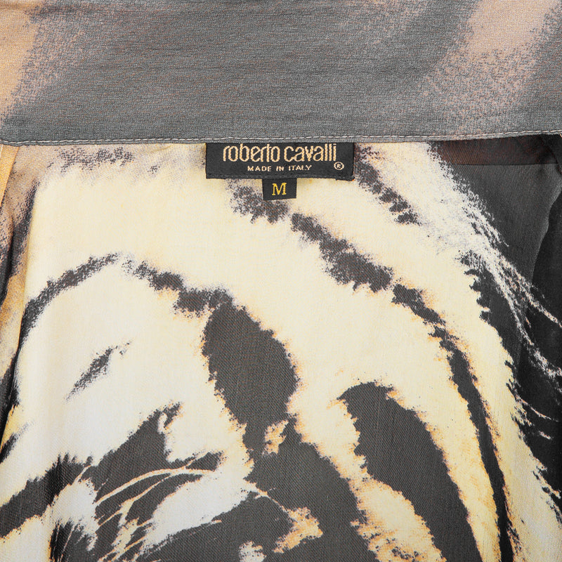 Roberto Cavalli Fall 2000 Silk Chiffon Printed Top