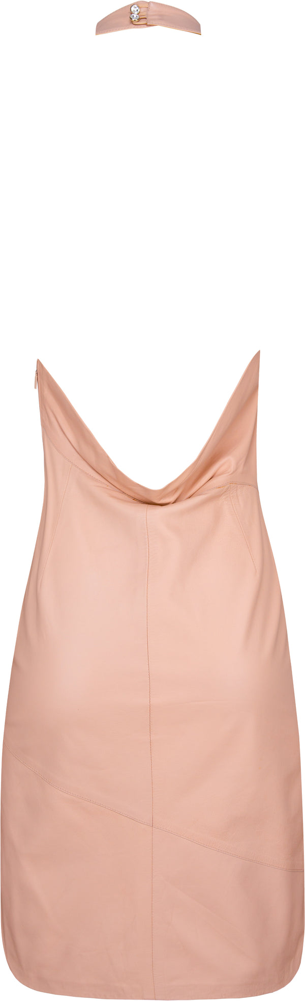 Gucci Fall 1999 Runway Nude Leather Flower Embellished Dress