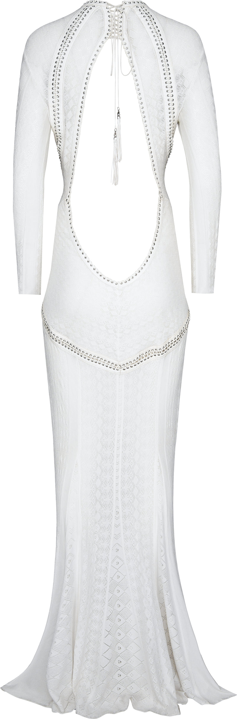 Roberto Cavalli Spring 2014 Runway Backless Knit Gown