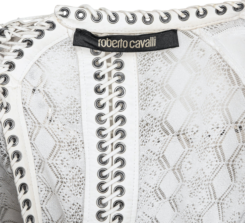 Roberto Cavalli Spring 2014 Runway Backless Knit Gown