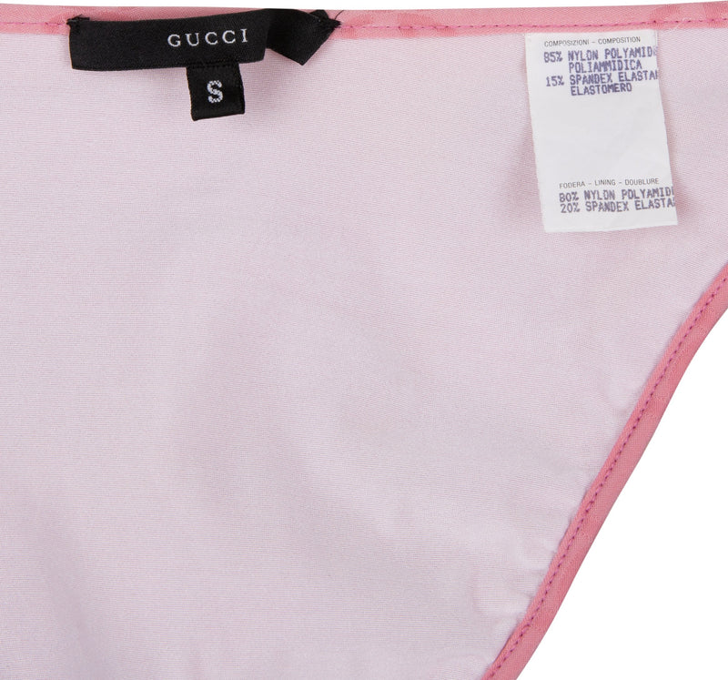 Gucci Spring 1999 Pink Monogram Bikini