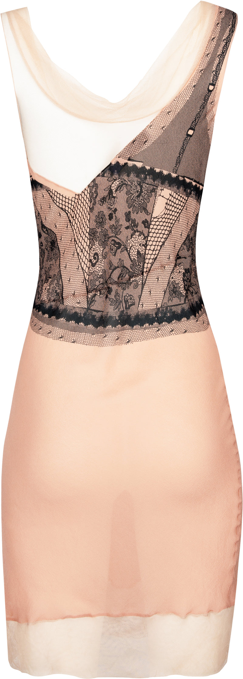 Christian Dior Spring 2006 Runway Trompe-L'œil Silk Dress