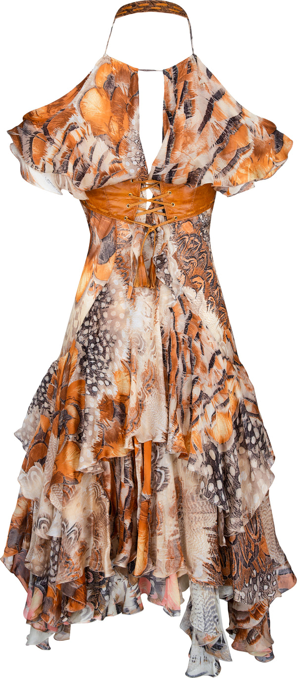 Roberto Cavalli Spring 2004 Runway Two-Piece Bustier Dress Set