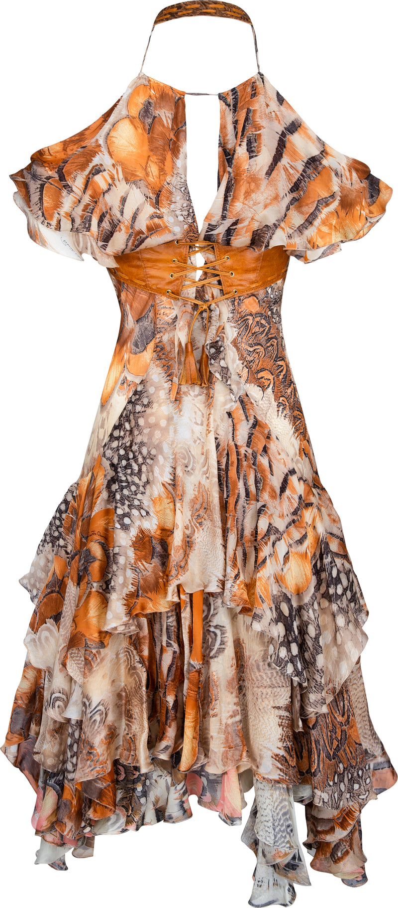 Roberto Cavalli Spring 2004 Runway Two-Piece Bustier Dress Set