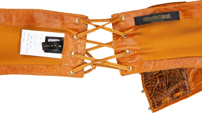 Roberto Cavalli Spring 2004 Runway Two-Piece Bustier Dress Set