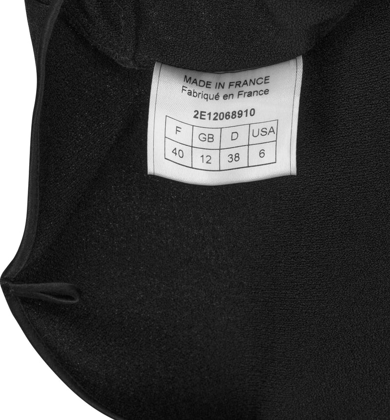 John Galliano Fall 2002 Black Appliqué Drape Gown