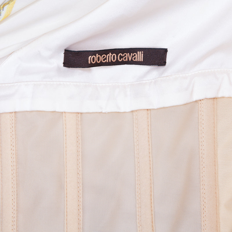 Roberto Cavalli Pre-Spring 2009 One-Shoulder Chain Printed Gown