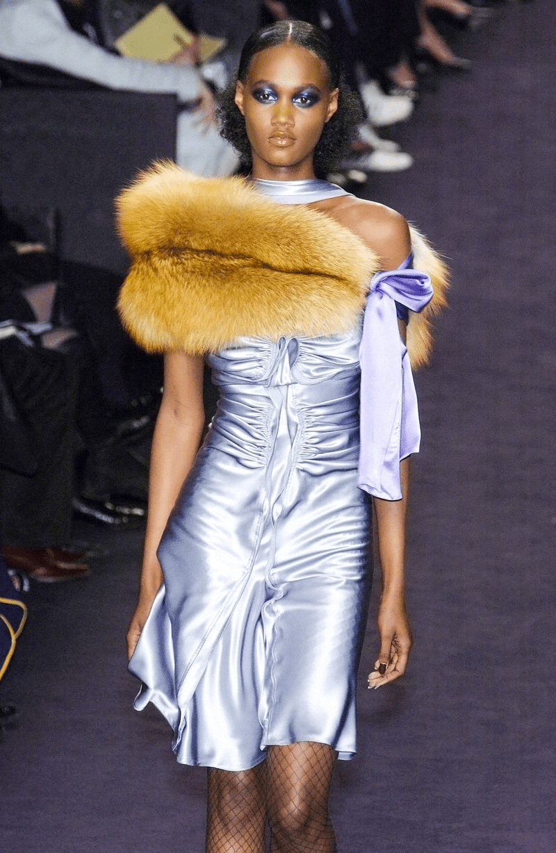 Yves Saint Laurent Fall 2003 Iconic Ad Campaign Dress