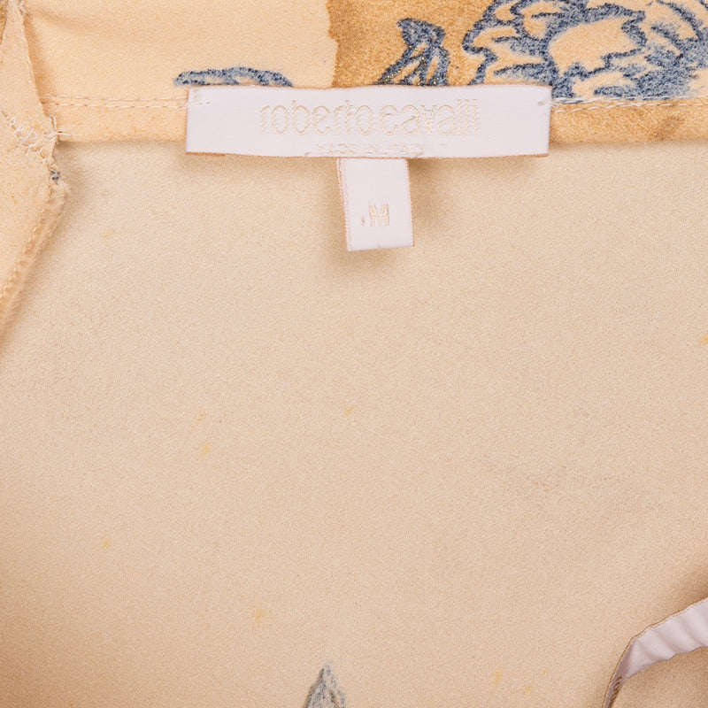 Roberto Cavalli Spring 2003 Tattoo Printed Silk Gown