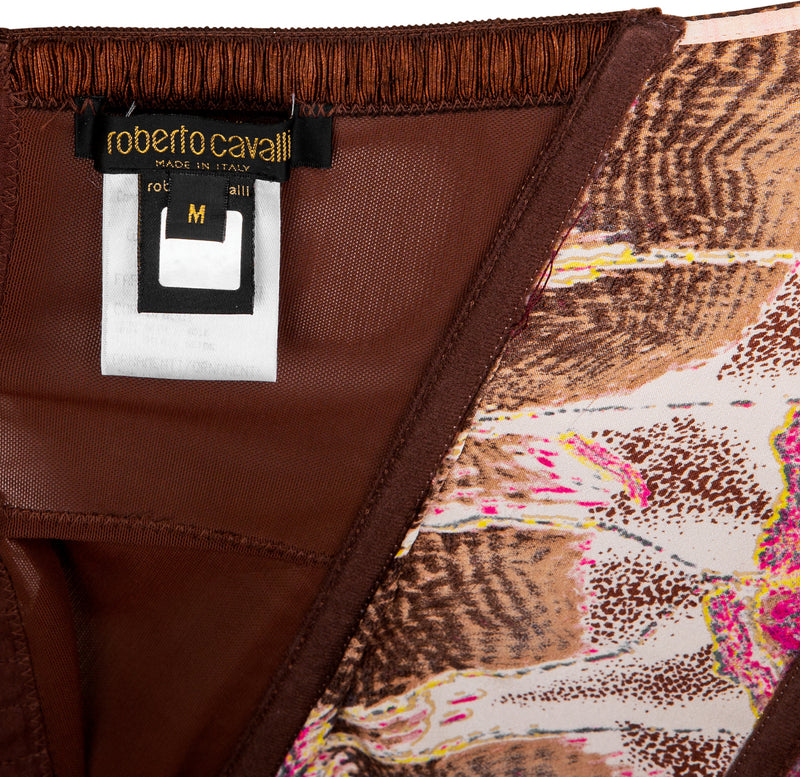 Roberto Cavalli Spring 2004 Printed Mini Dress