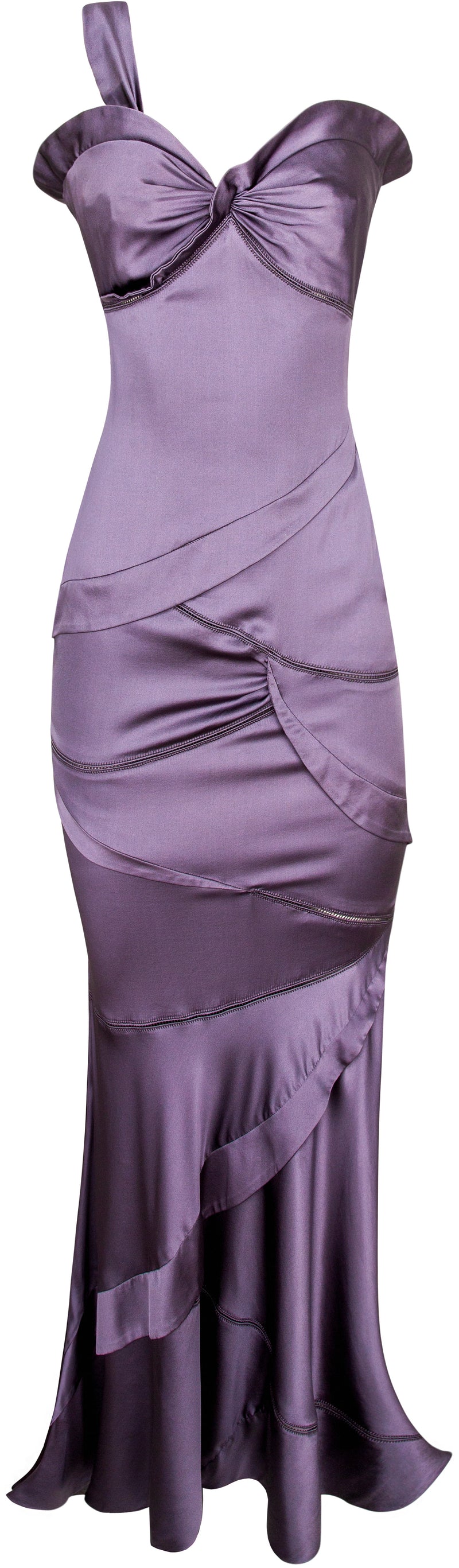 Gucci Spring 2005 One-Shoulder Silk Gown