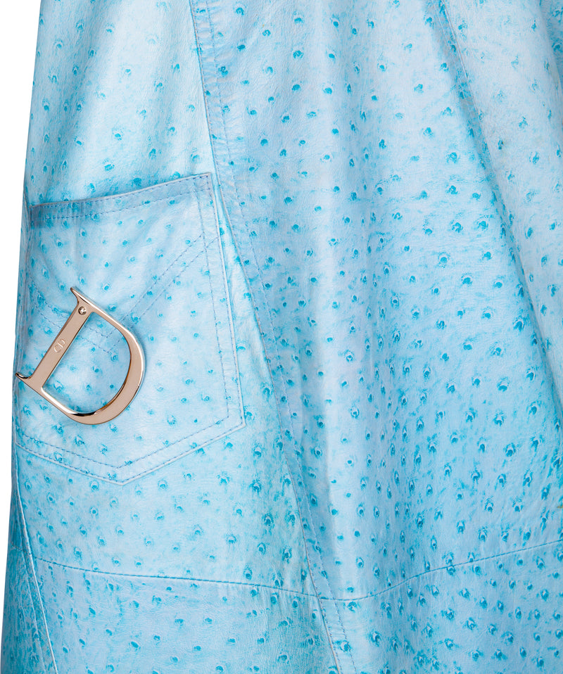 Christian Dior Fall 2000 Leather D Embellished Deconstructed Dress