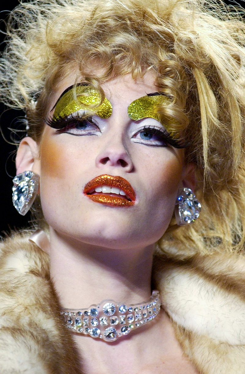 Christian Dior Spring 2004 Runway Lucite Swarovski Logo Choker Necklace