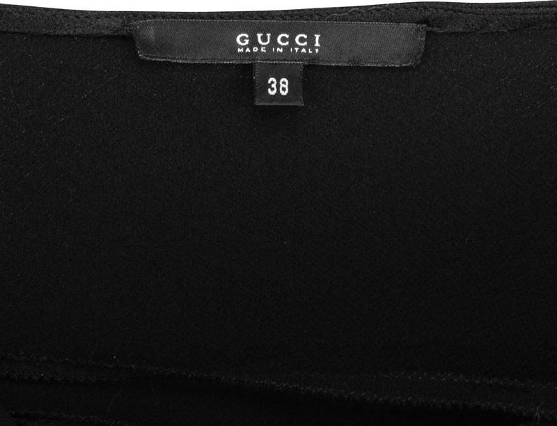 Gucci Fall 2002 Runway Lace-Up Silk Top