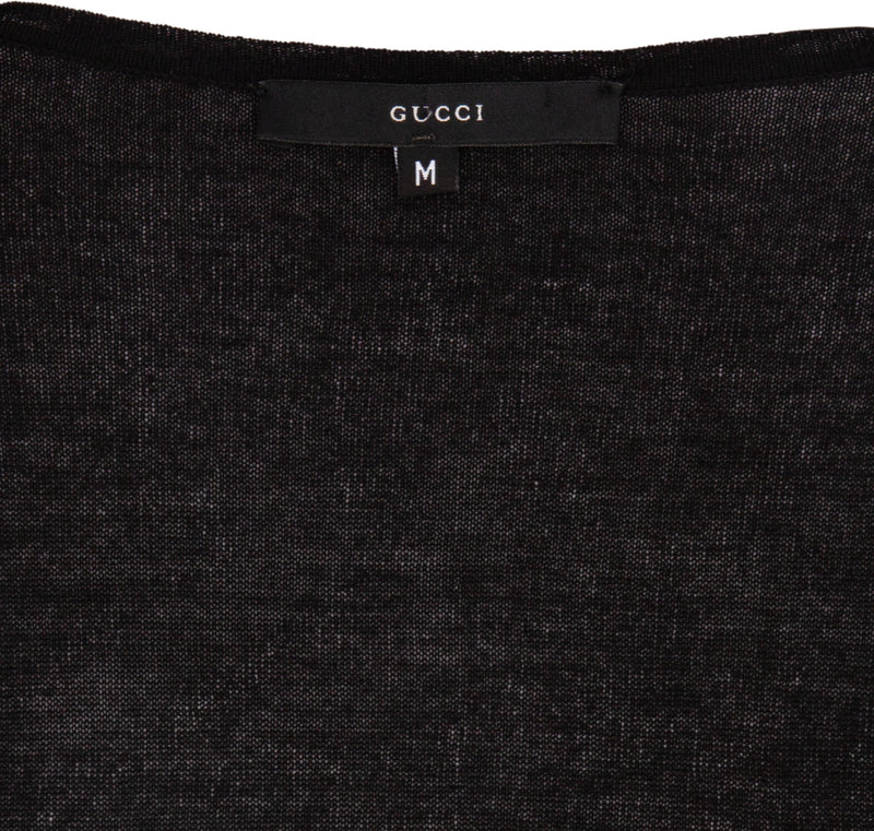 Gucci Fall 1999 Flower Embellished Plunge Top