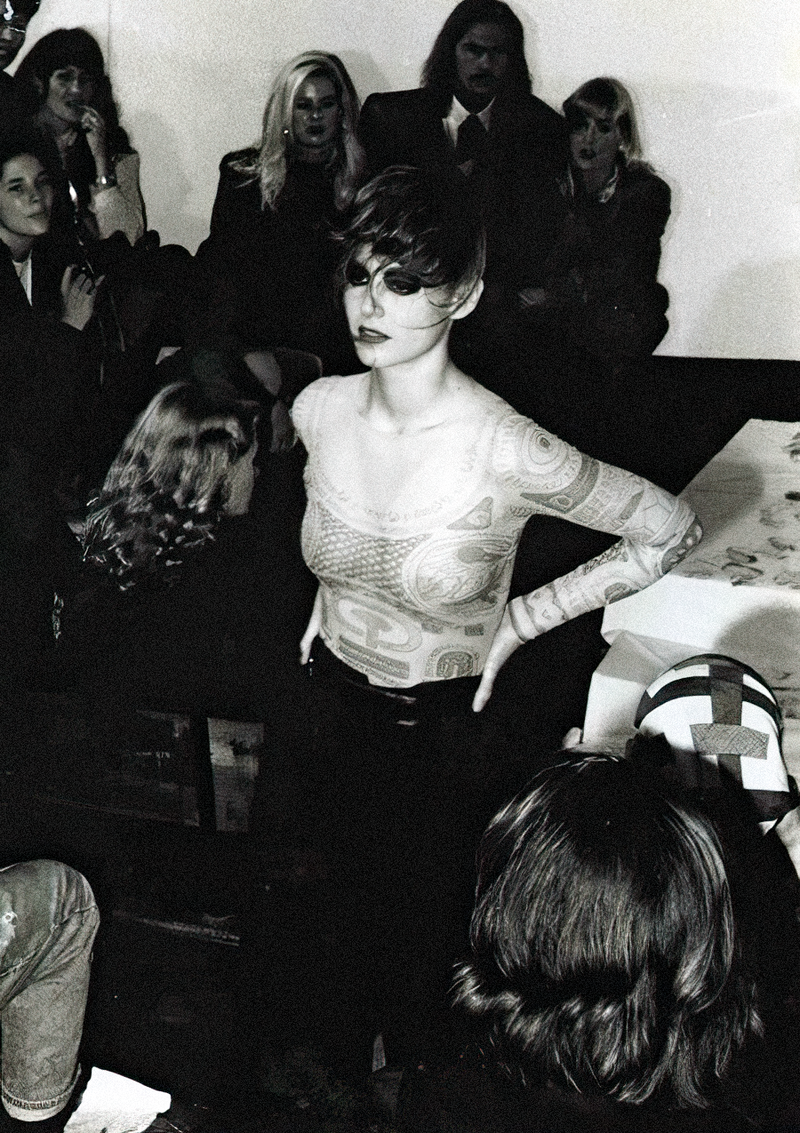 Maison Martin Margiela Spring 1989 Trompe-l'œil Tattoo Mesh Top