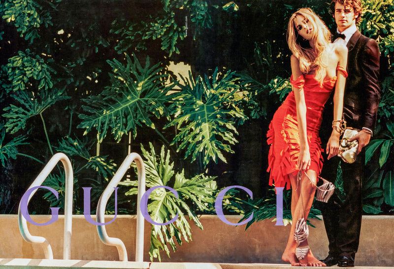 Gucci Spring 2004 Runway Silk Ribbon Dress