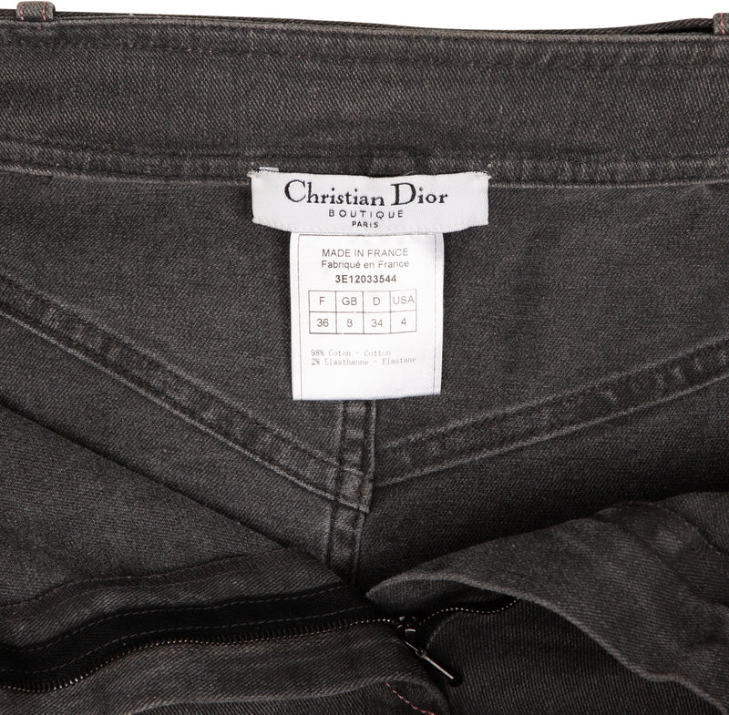Christian Dior Spring 2003 Runway Denim Skirt