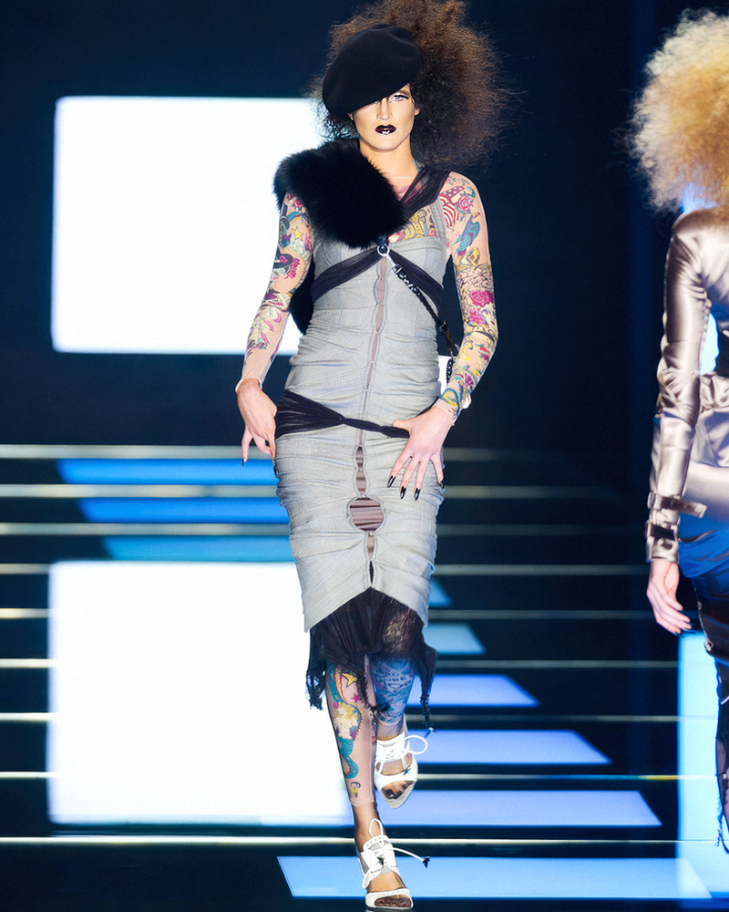 Christian Dior Spring 2004 Runway Ruched Skirt