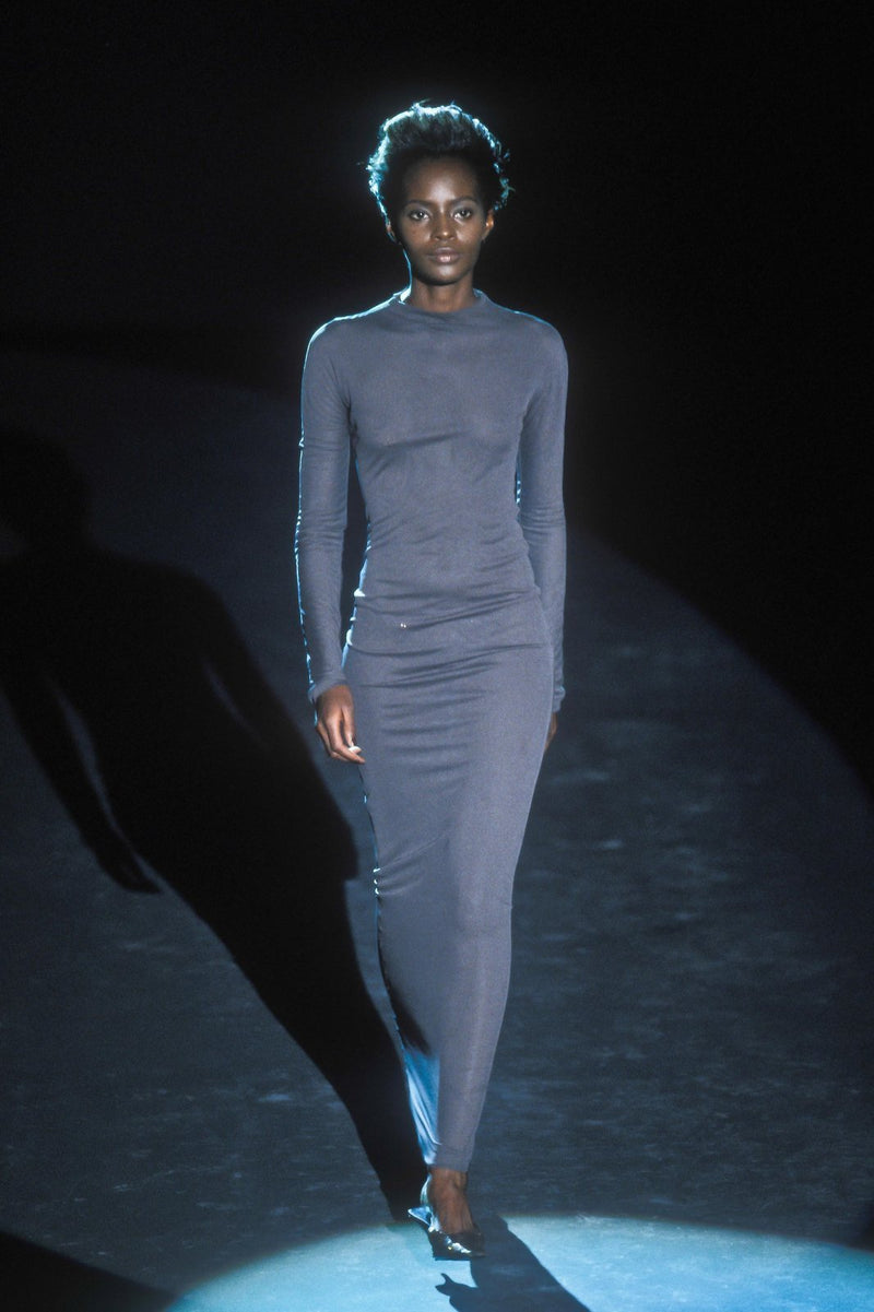 Gucci Spring 1998 Transparent Mesh Maxi Dress