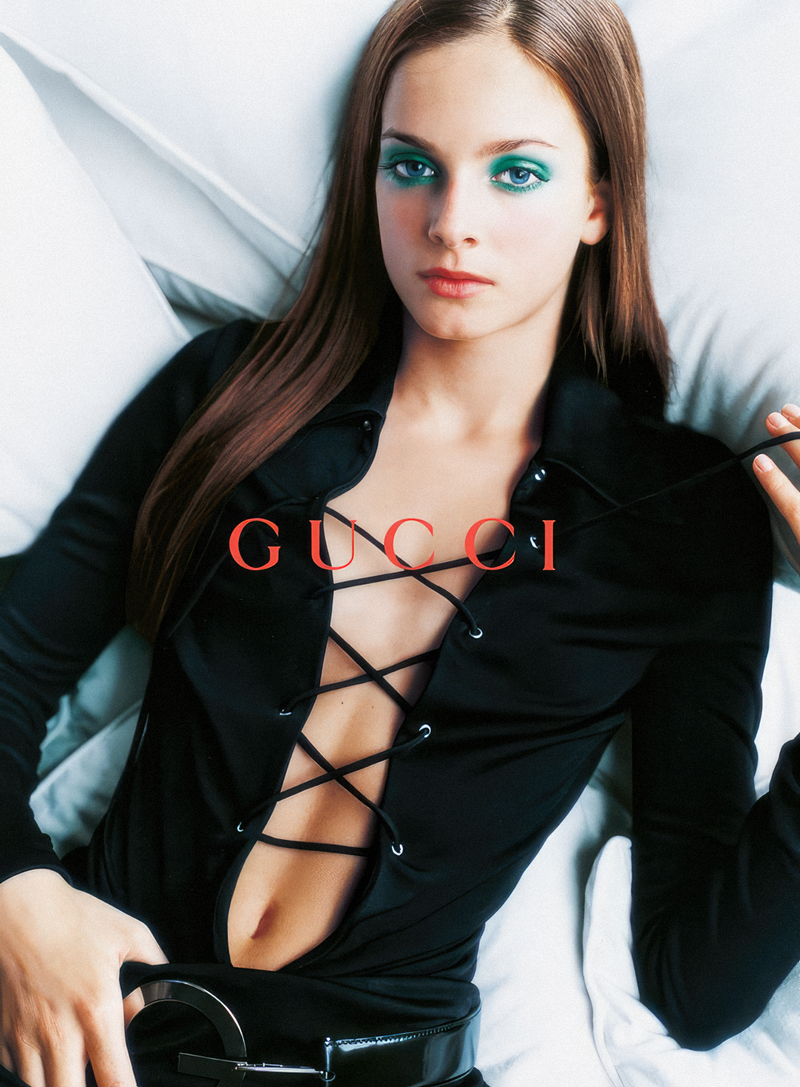 Gucci Spring 1996 Black Lace-Up Mini Dress