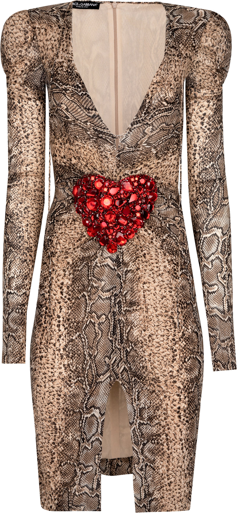 Dolce & Gabbana Spring 2005 Runway Embellished Plunge Dress