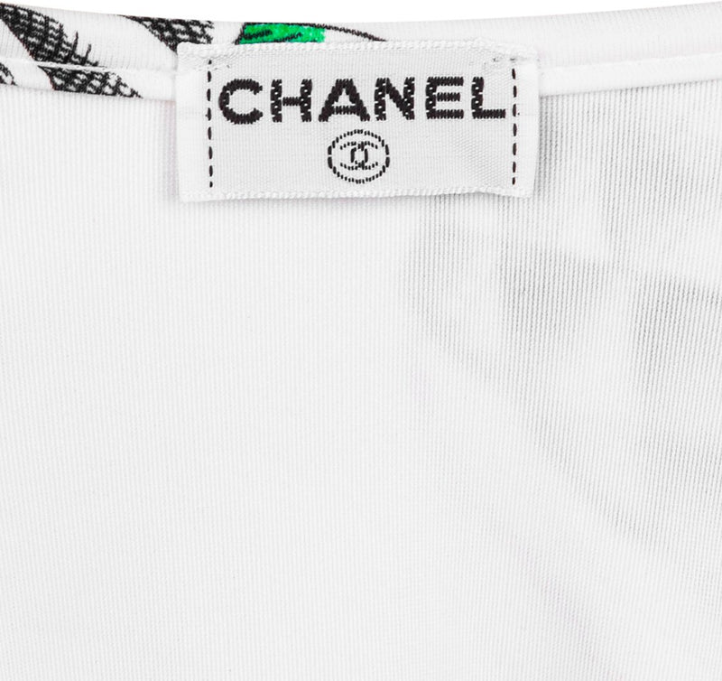 Chanel Spring 1996 Runway Lipstick Print One-Piece