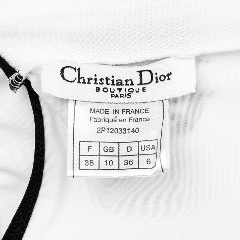 Christian Dior Spring 2002 White Gothic Bikini