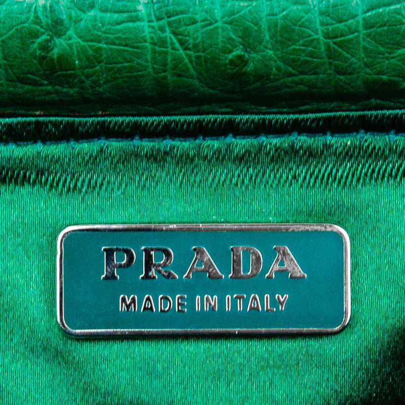 Prada Spring 2003 Runway Leather Embossed Swing Bag
