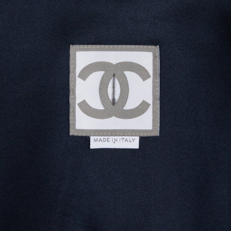 Chanel Spring 2002 Logo Embroidered Star Bomber Jacket