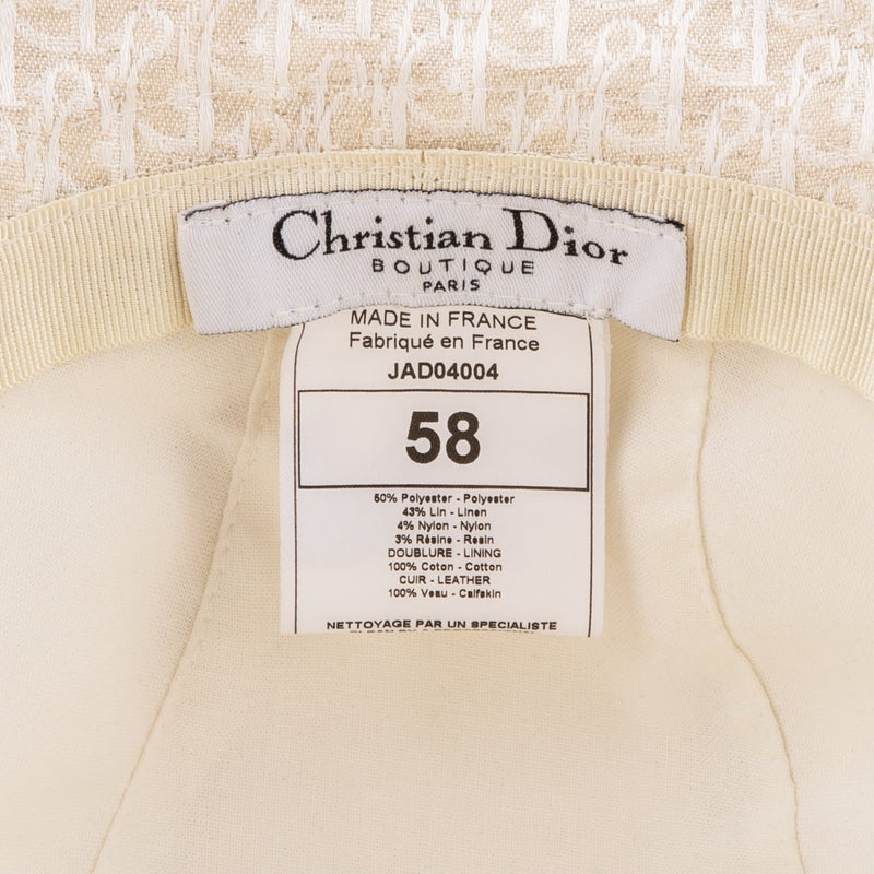 Christian Dior Diorissimo Logo Bucket Hat