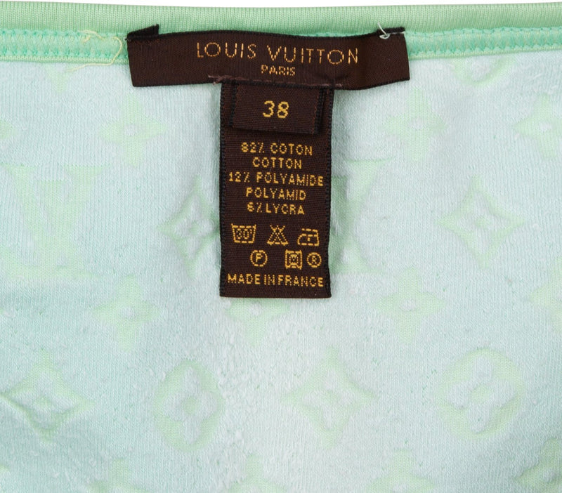 Louis Vuitton Mint Velour Logo Bikini