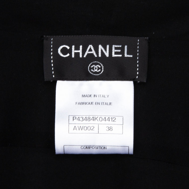 Chanel Fall 2012 Silver Embroidered Logo Track Jacket