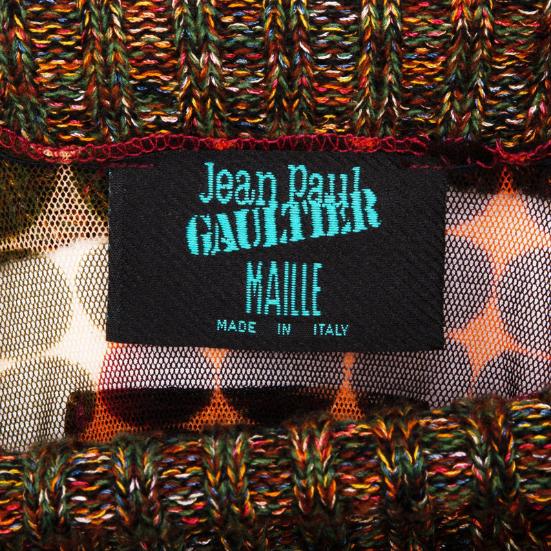 Jean Paul Gaultier Fall 1995 Runway Cyber Dots Mesh Dress