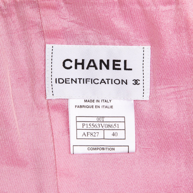 Chanel Spring 2000 Pink Quilted Bustier Top