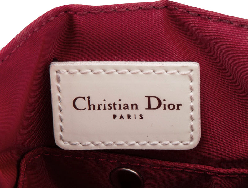Christian Dior Burgundy Diorissimo Mini Crossbody Bag