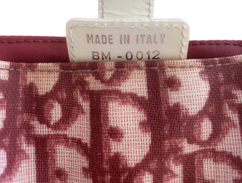 Christian Dior Burgundy Diorissimo Mini Crossbody Bag