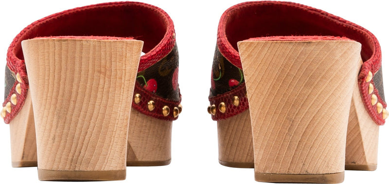 Louis Vuitton Takashi Murakami Cerises Platform Mule Sandals