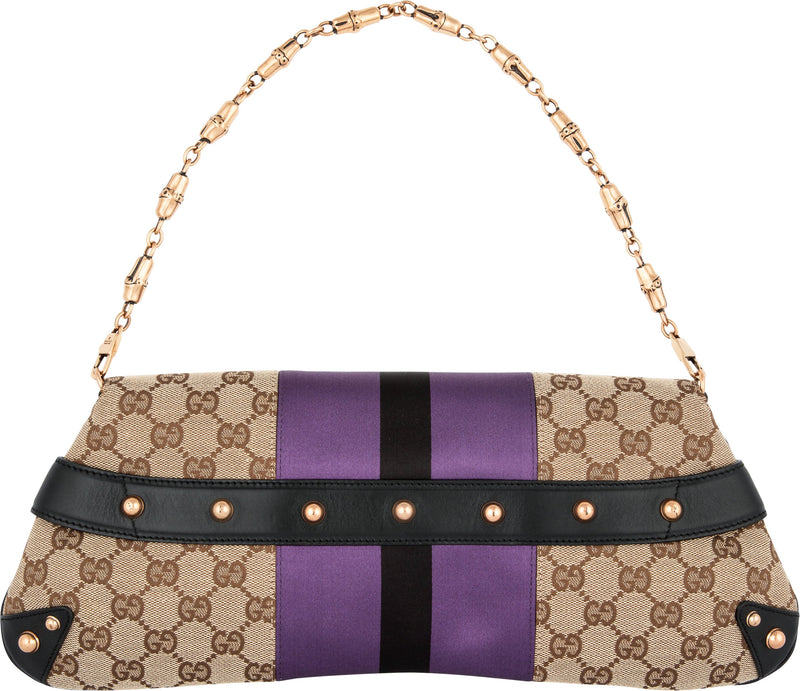 Gucci Monogram Horsebit Embellished Convertible Bag