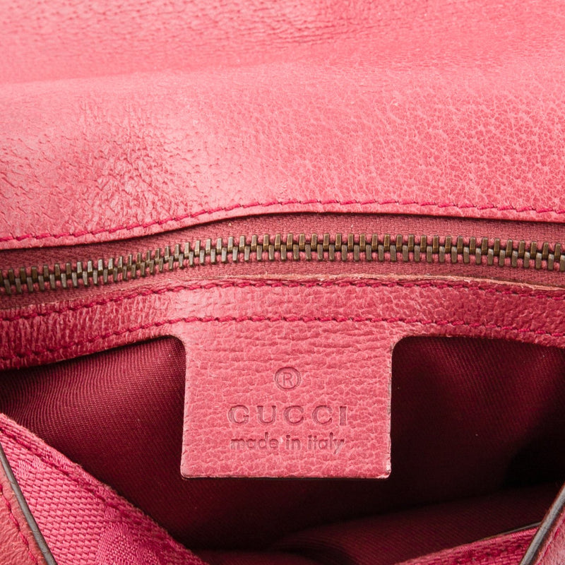 Gucci Monogram Horsebit Embellished Bag